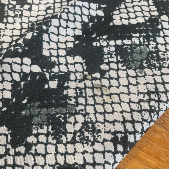 RD Style Snakeskin Print Long Rain Jacket Size Large - Picture 12 of 12